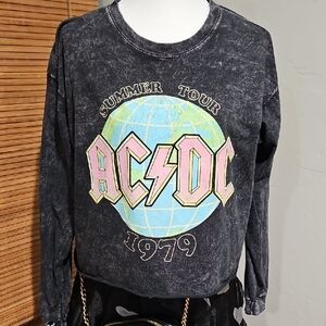 AC/DC Black Summer Tour 1979 Long Sleeve Tee